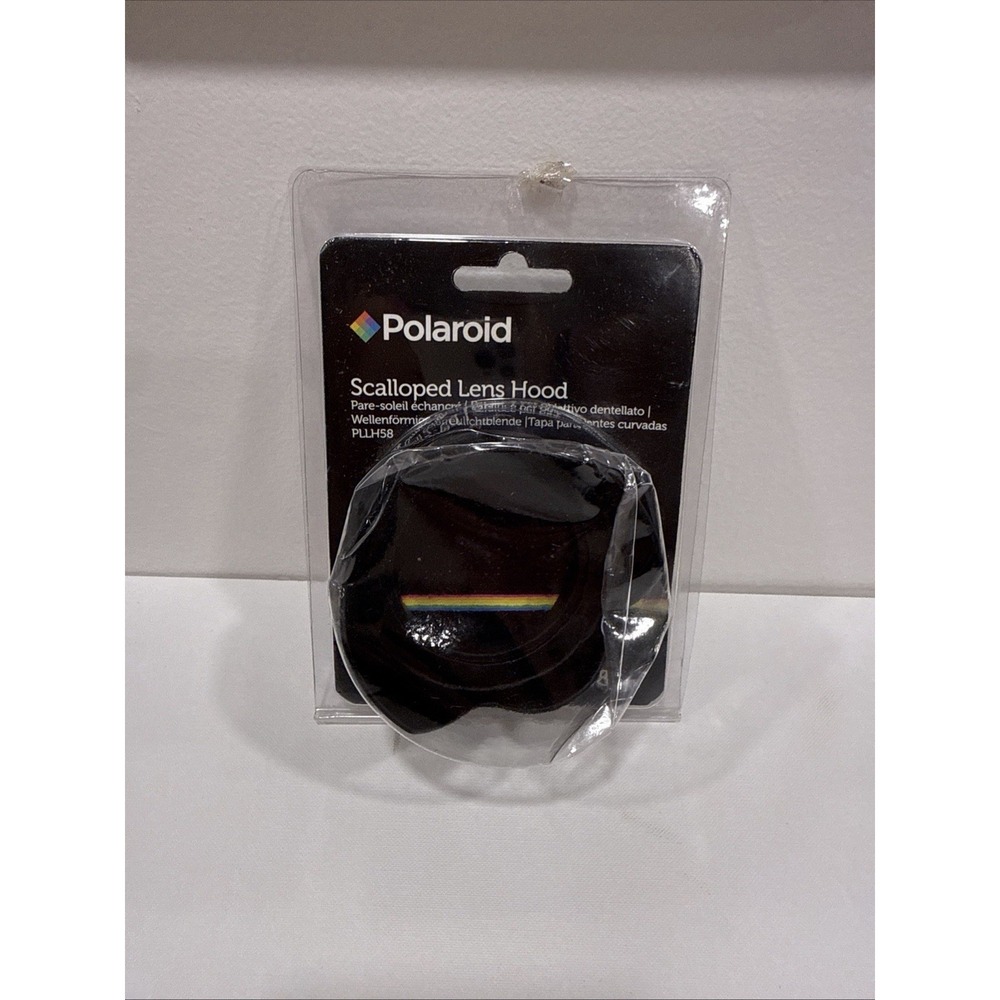 NEW Polaroid Studio Series 58mm SCALLOPED Lens Hood ~ Black PLLH58 Vintage